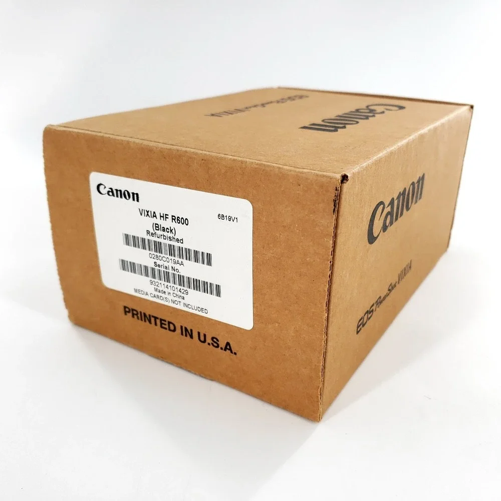 Canon VIXIA HF R600 HD Camcorder 57x Zoom w/ Battery Charger Box Manual Tested